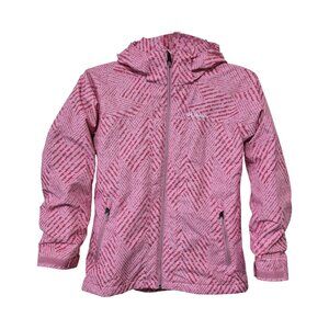 Columbia Fleece Interchange Jacket Omni-Heat Reflective Girls Pink Size L